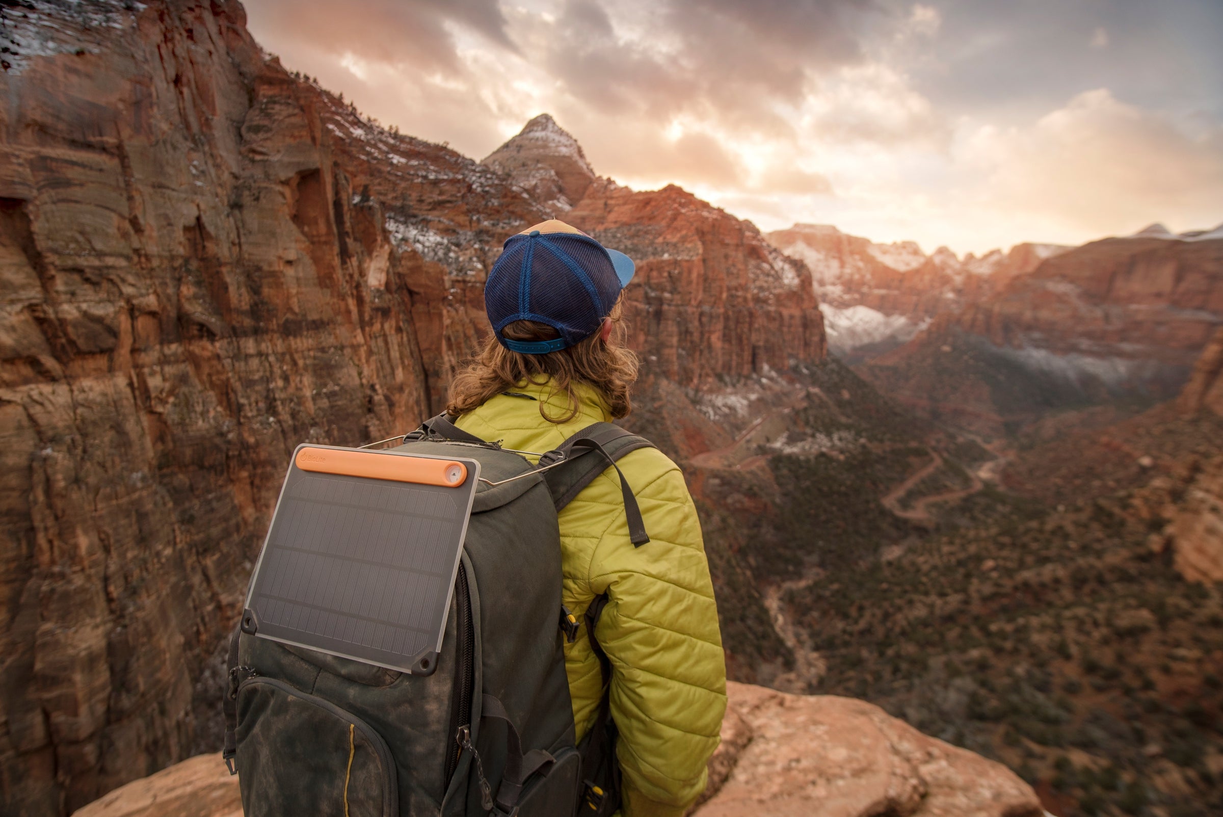Biolite Solar Panel can attach to your backpack