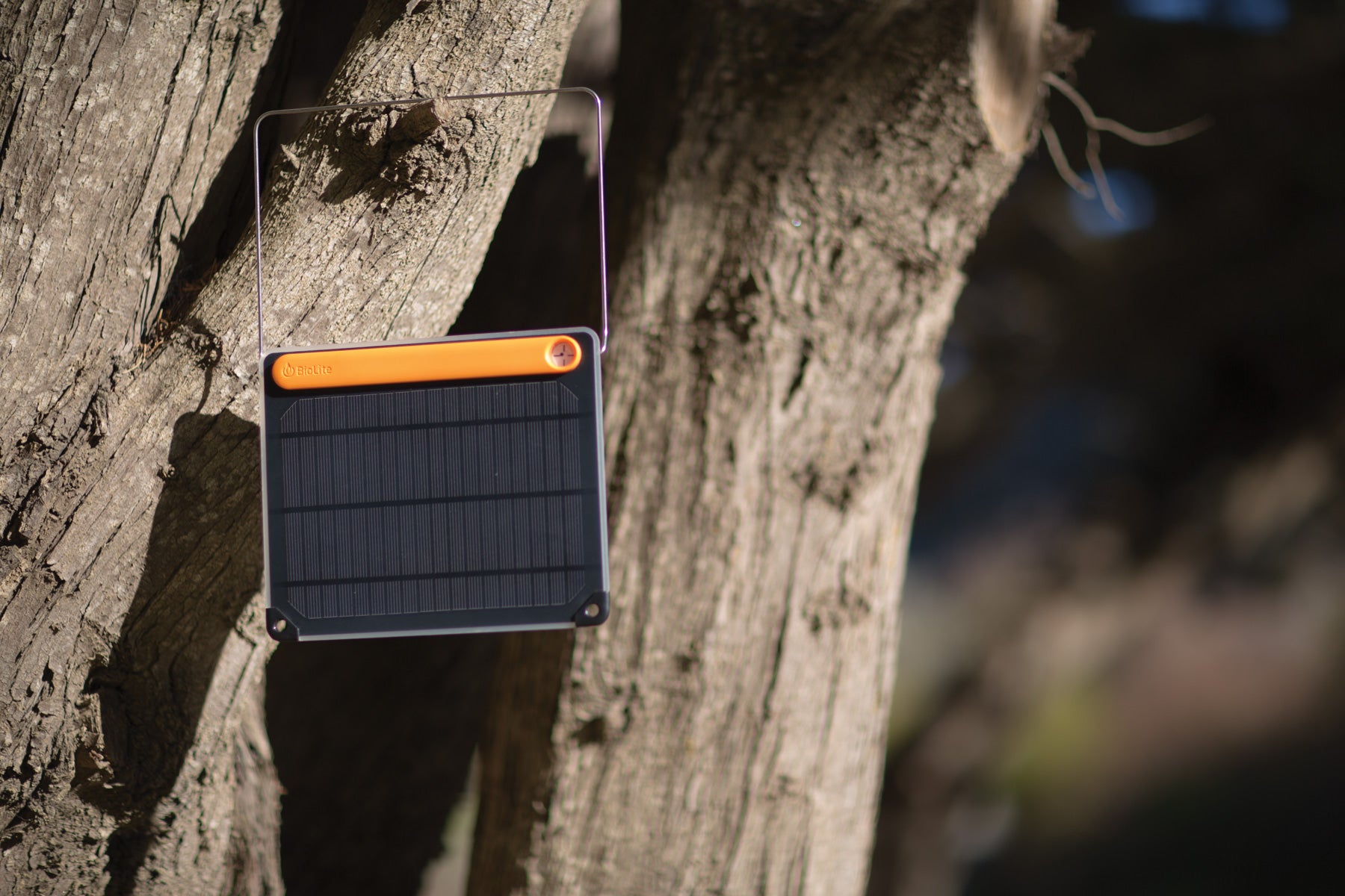 Biolite solar panel can be hung in any location
